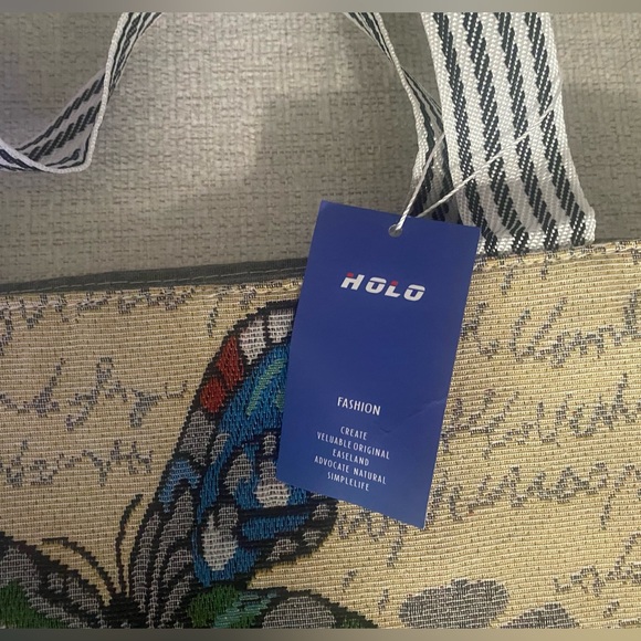 NWT/ HOLO Butterfly Tote Bag - Picture 3 of 5